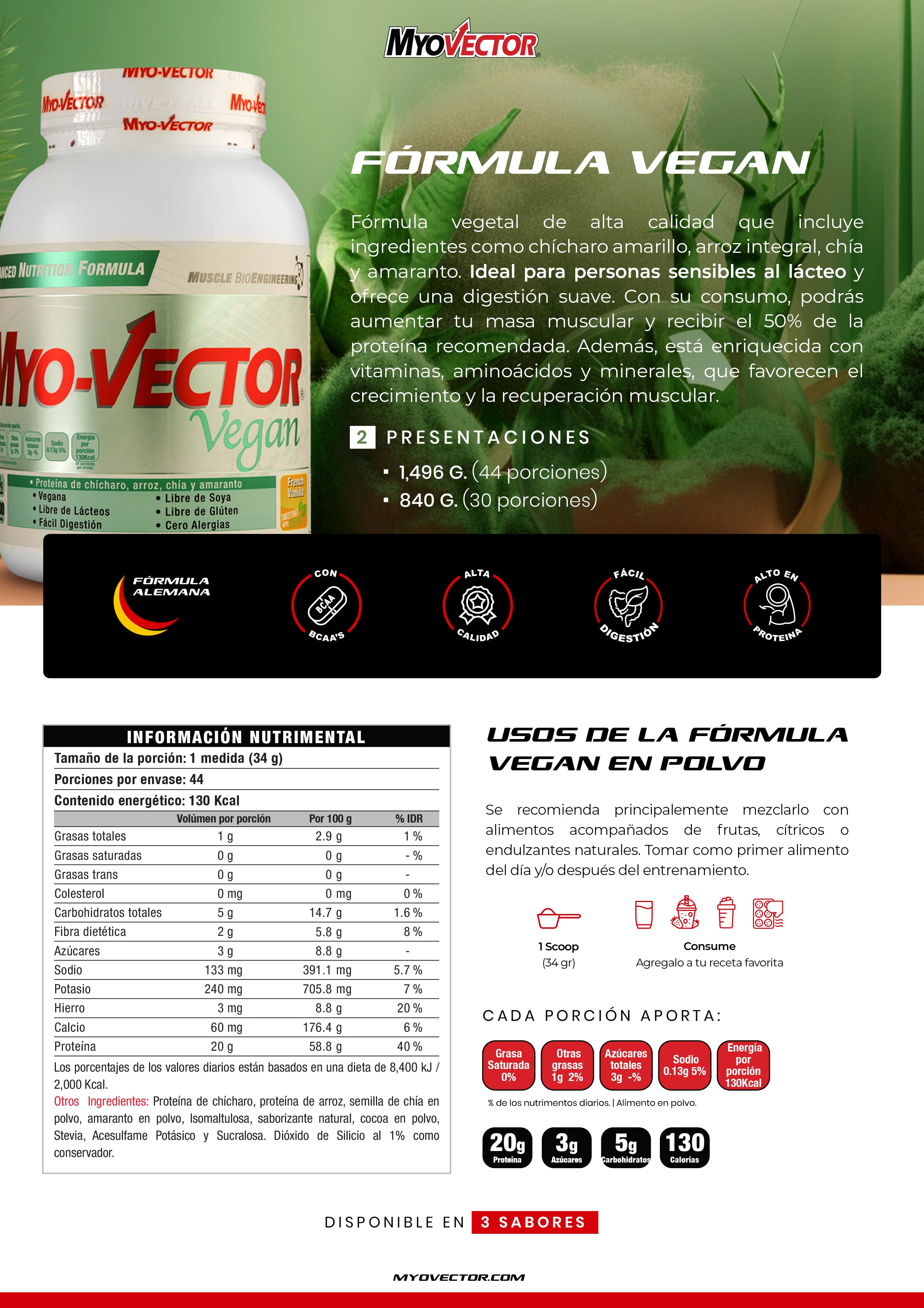 Vegan by MyoVector | 1,496g