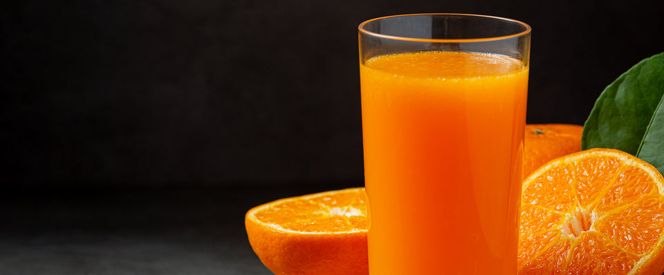 Jugo de naranja y zanahoria