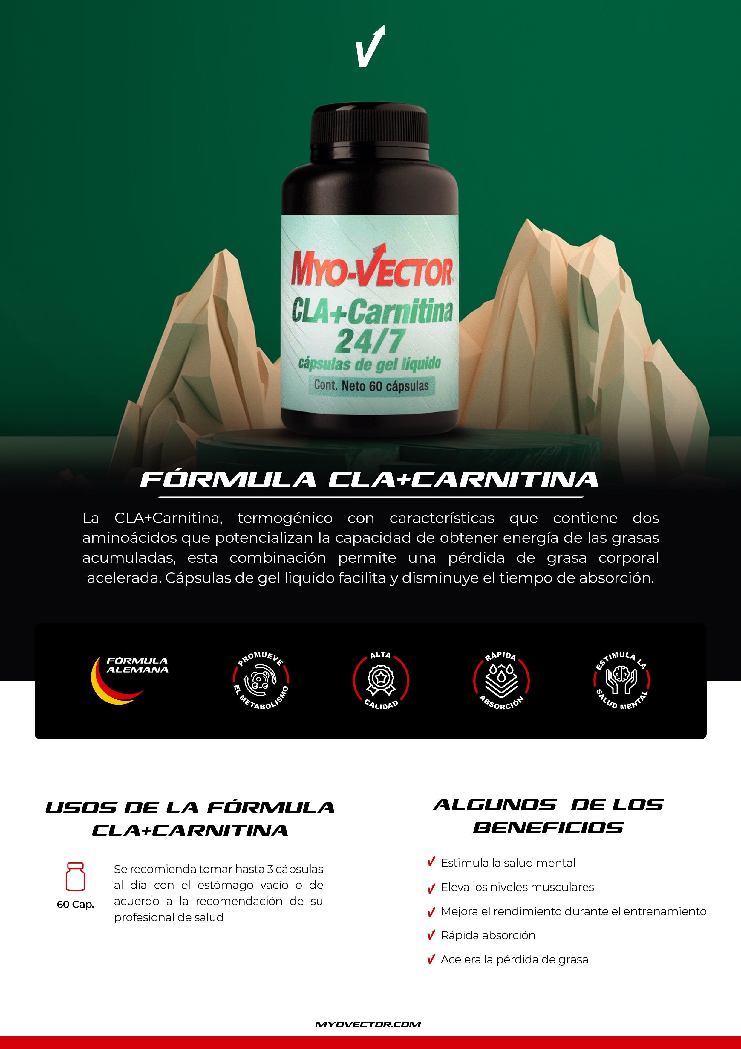 CLA + Carnitina (Gel) | 60cap.