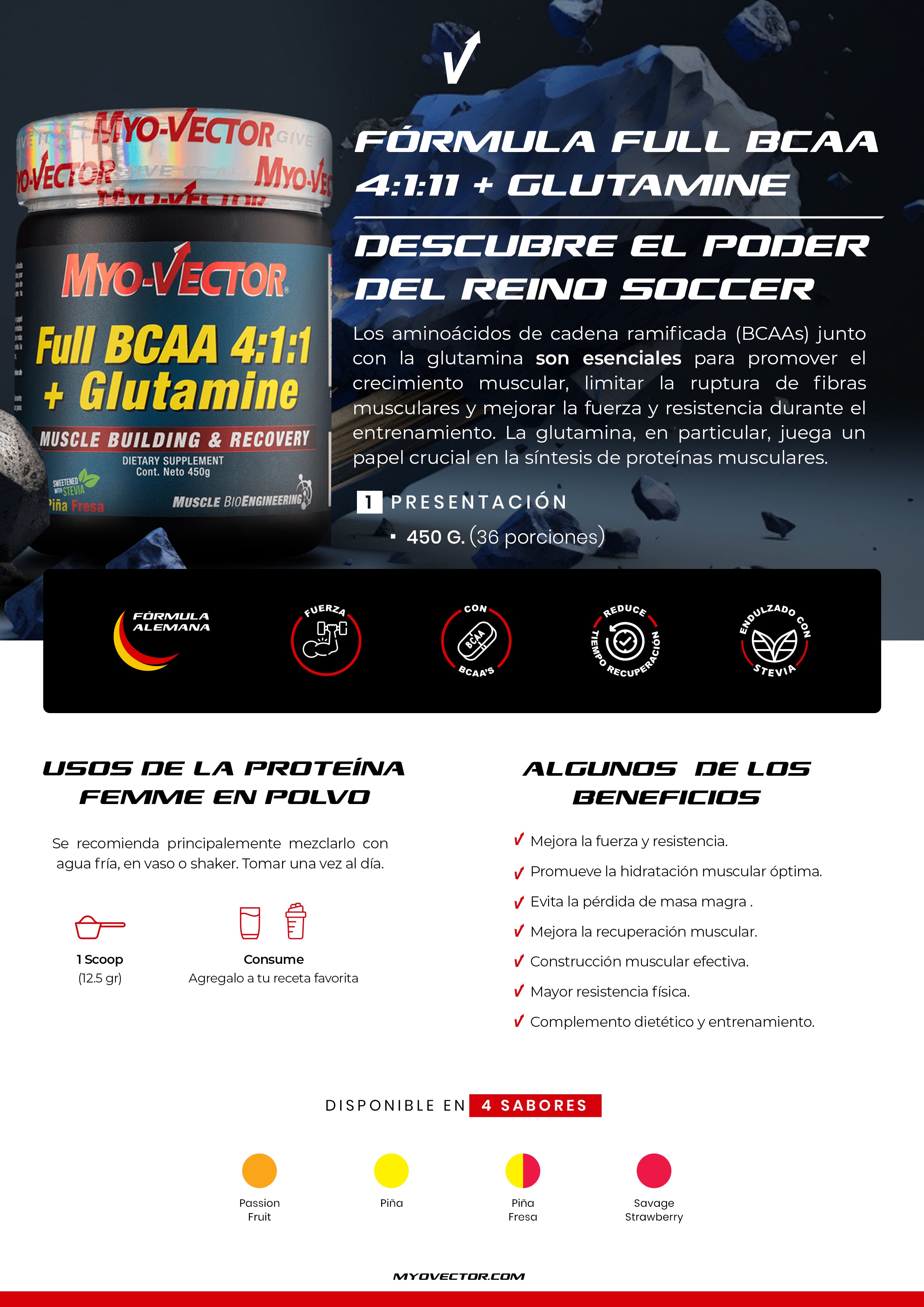 Full BCAA 4:1:1 + Glutamina | 450g